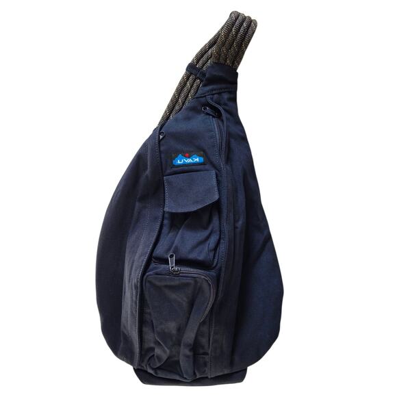 KAVU Original Rope Bag, Navy Blue - Picture 3 of 5